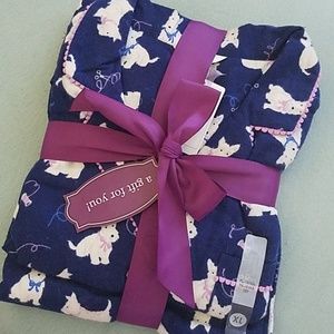 Scotty Dog Flannel Pajama Set